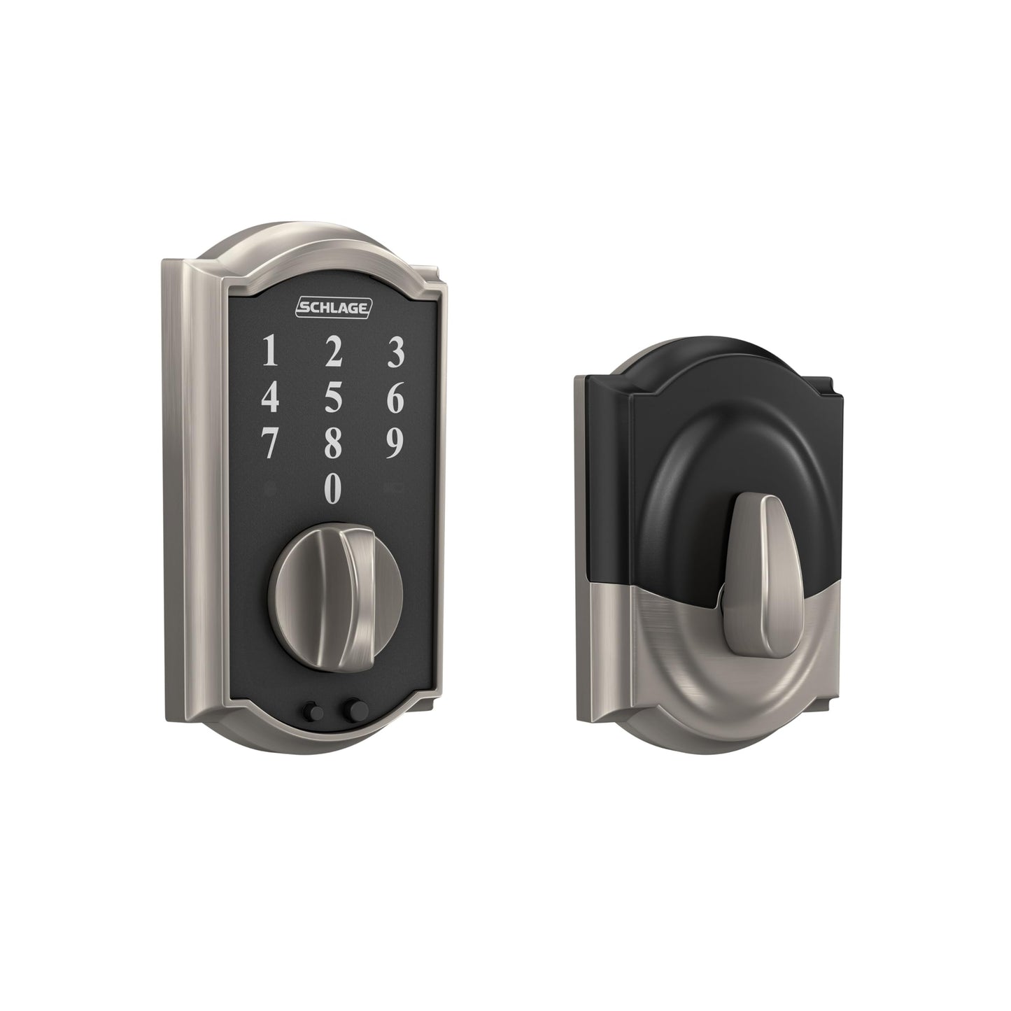 SCHLAGE BE375 CEN 622 Touch Keyless Touchscreen Electronic Deadbolt Lock, Matte Black