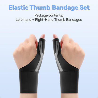 Goldeer Thumb Wrist Brace 1 Pair for Arthritis Pain Relief, Thumb Spica Splint for Carpal Tunnel, De Quervain’s Tenosynovitis & Tendinitis and TFCC, Lightweight Copper Compression Stabilizer Support for Men Women Left Right Hand（M, Black）