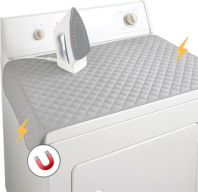 Magnetic Portable Ironing Mat 18" x 31" – Quilted Heat-Resistant Ironing Blanket