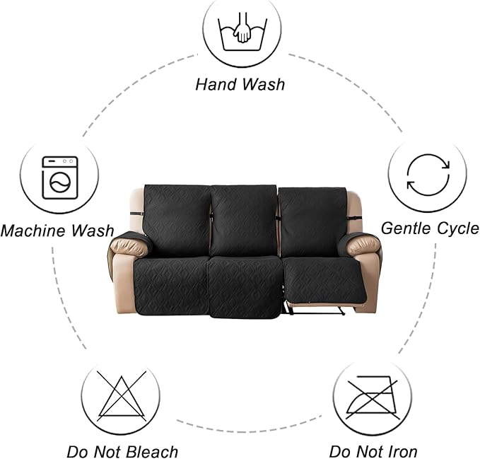 Genina Waterproof Couch Cover for Reclining Sofa