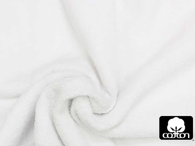 Cotton Craft Ultra Soft 6 Pack Hand Towels 16x28 White Weighs 6 Ounces Each