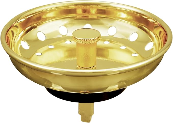KONE Sink Drain Strainer Gold Sink Stopper and Strainer Stainless Steel Kitchen