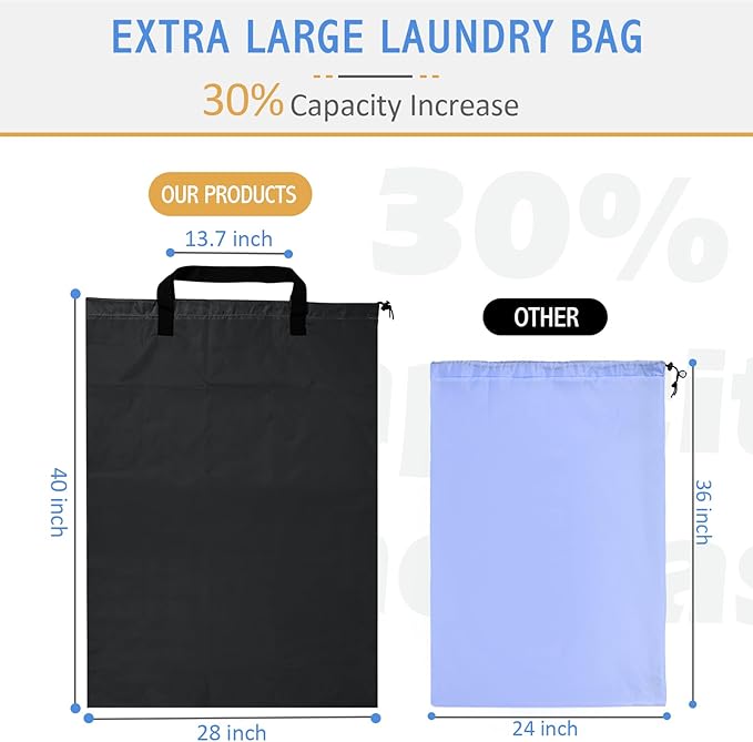 Extra Large Laundry Bag With Handles, Heavy Duty, Travel Laundry Bag