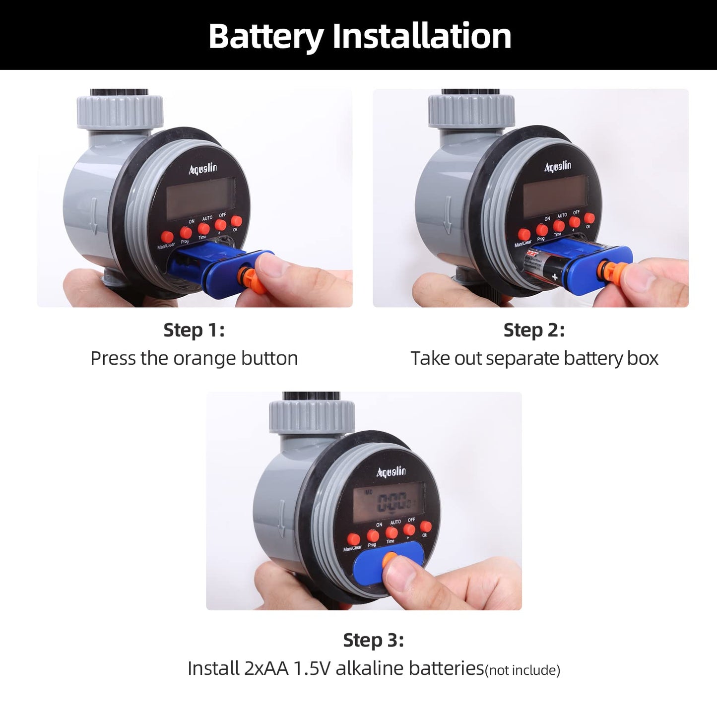 Aqualin Hose Water Tap Timer Garden Irrigation System Controller Watering Computer Waterproof