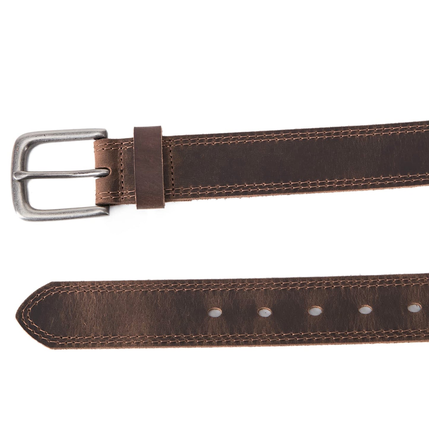 VATAN Men's Genuine Leather Casual Every Day Jeans Belts, Handmade Men Leather Belt with Gift Box, 36 (Fit Waist 34)