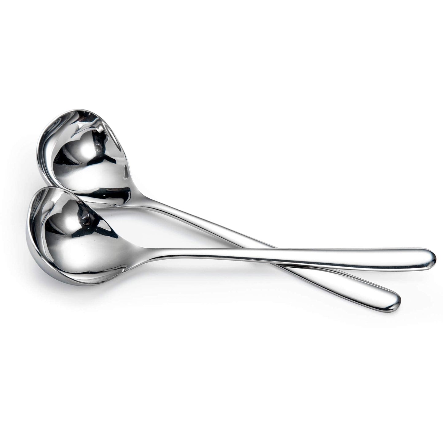 IMEEA 8-Inch Gravy Ladle SUS304 Stainless Steel Serving Ladle, Set of 4
