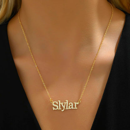 RESVIVI Dainty Custom Name Necklace Personalized Nameplate Necklace Customized Name Jewelry Gift for Women Mother