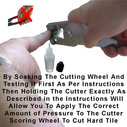 Tile Cutters for Ceramic Tiles Kit 4 Left Handed Tile Drills Hole Saw for Pipes Saw Blade for Notches Grinder Tile Saw Cutting Out Sockets Tile File for Trimming Edges Grout Rake for Cleaning Grout