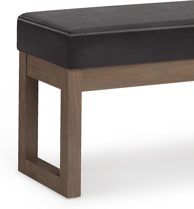 SIMPLIHOME Milltown Large Ottoman Bench