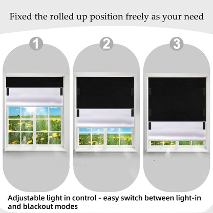 100% Blackout Blind Magnetic Window Cover 118 x 57Inch,No Drill,Cut Any Size/Shape,Portable Black Out Shades Curtains for Nursery Bedroom,Rv,Media Room with Magnetic Closure