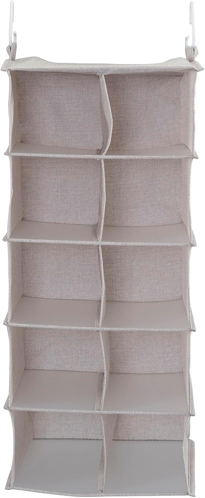 Household Essentials 10-Pocket Hanging Shoe Organizer, Side-by-Side Blended