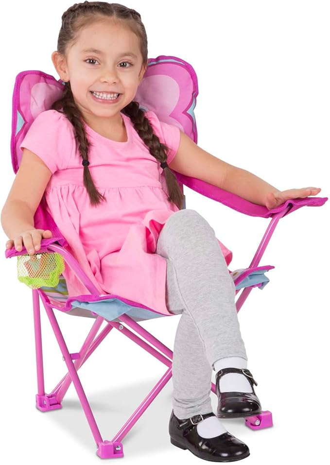 Melissa & Doug Cutie Pie Butterfly Camp Chair (Frustration-Free Packaging)