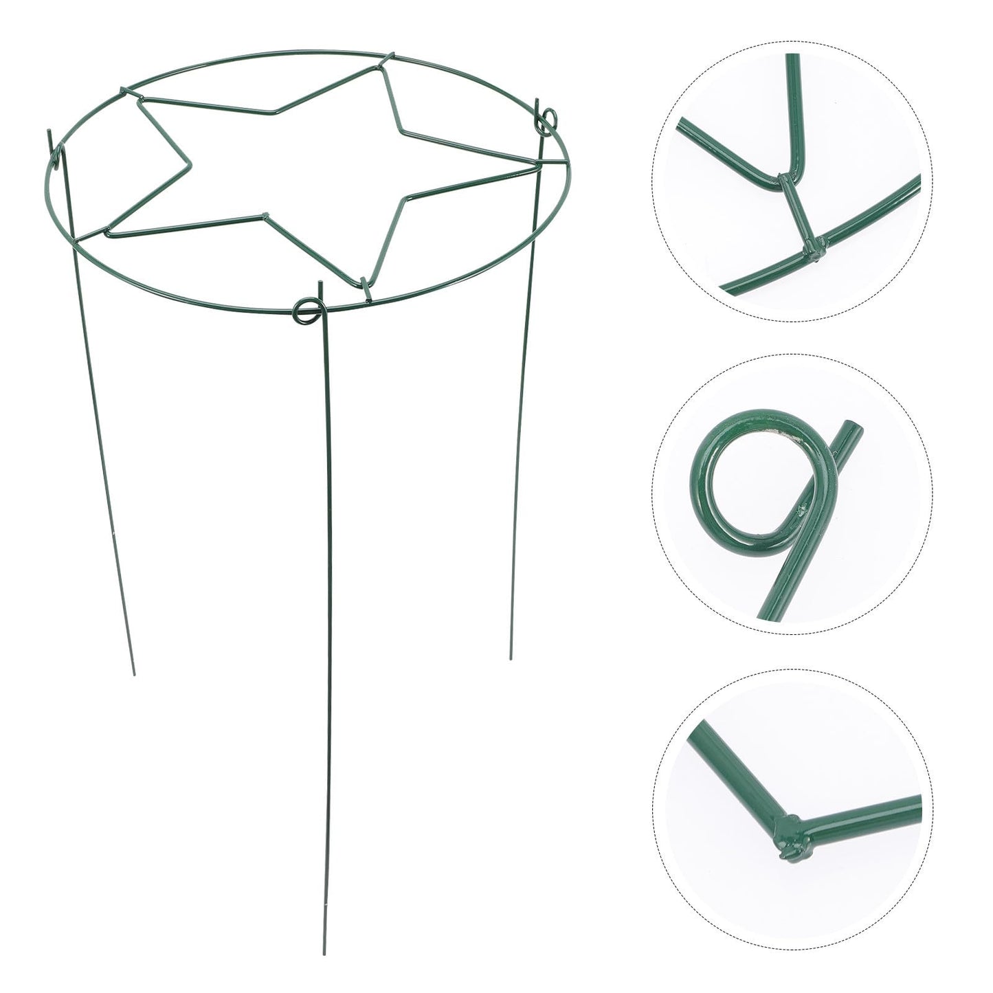 CATIEBYE Garden Vine Plant Trellis Climbing Support Rack 30x45cm Metal Frame Green for Indoor Outdoor Potted Plants