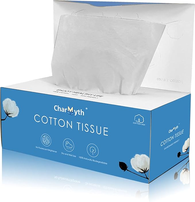 Extra Thick Disposable Face Towel, Disposable Makeup Removing Wipes, 100% USA