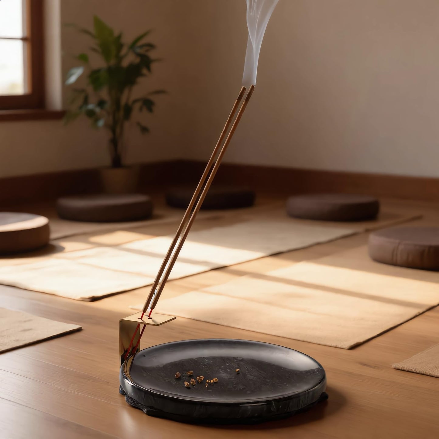5-in-1 Multi-Function Marble Incense Holder | 7.1-Inch Natural Marble Burner, All-in-One for Cones & Sticks, Heat-Resistant Aromatherapy Tray with Non-Slip Base (Gift Box Included)