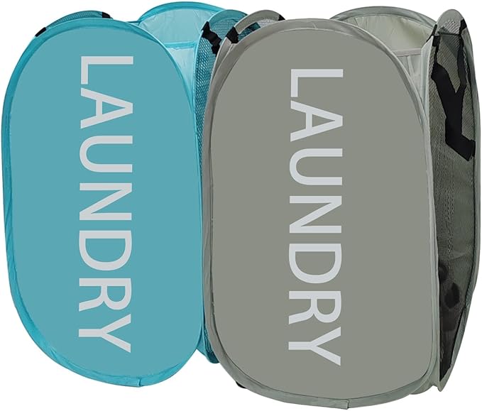 Mesh Laundry Hamper 2Pack Pop Up Hamper