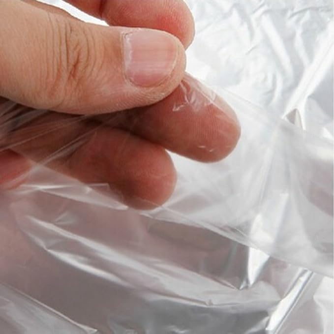 20Pcs Dry Cleaner Bags Plastic Clear Can be Hung Transparent Clothing Dust Cover