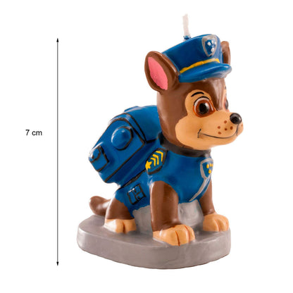 Dekora - 346170 PAT PATROUILLE Candle Figurine 3D Blue Wax 9 x 5 x 15 cm