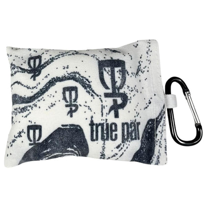 Refillable Disc Golf Chalk Bag 2 Extra Chalk Balls Included (Marbled)