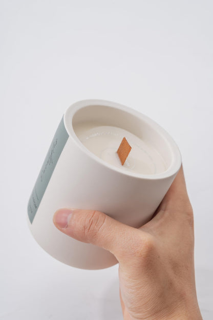 Soularom Candles for Home Scented – 10oz Hand Poured Aromatherapy Eucalyptus Candle Soy Wax Candles in Elegant Ceramic Jar – Crackling Wooden Wick Decorative Candle with 60 Hours Burn Time