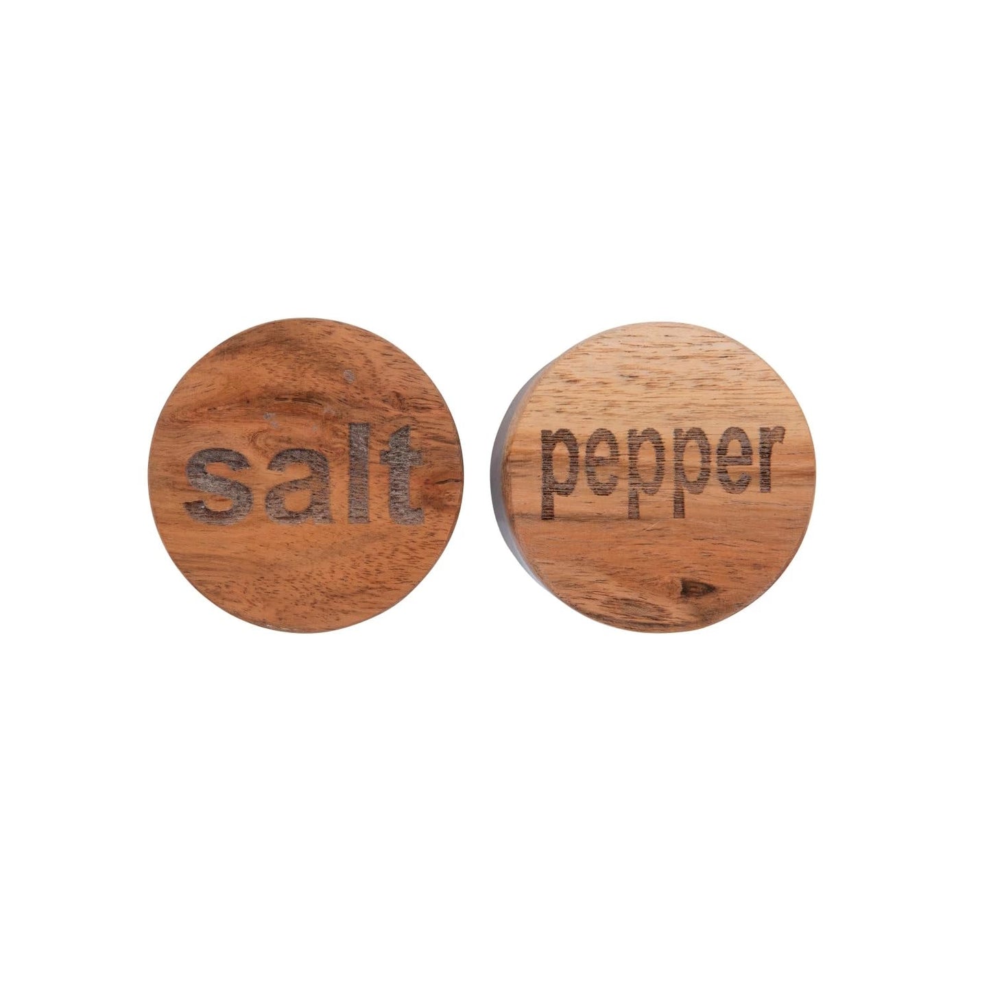 The Bridge Collection Contemporary Salt and Pepper Pinch Pot - Unique Kitchen Accent for Modern Dining Spaces -Sleek Marble Base with Wooden Tops Functional Dining Decor