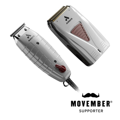 Andis 17270 Finishing Combo T-Outliner Trimmer & Pro Foil Lithium Titanium Foil Shaver - Professional Finishing Hair & Beard Trimming Kit