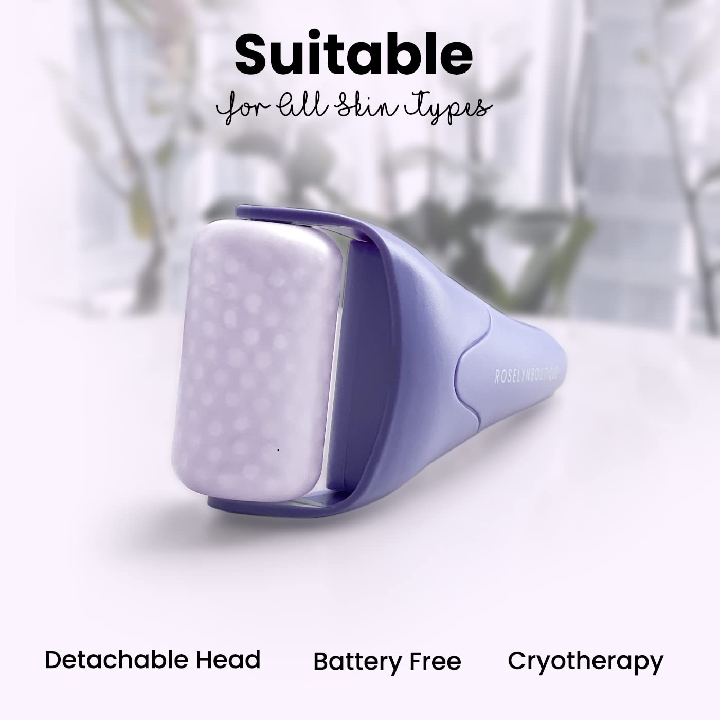 ROSELYNBOUTIQUE Ice Roller for Face Wrinkles Fine Lines Puffiness Stick Massager Facial Skin Care Tools Self Care Gifts for Men Women (Green)