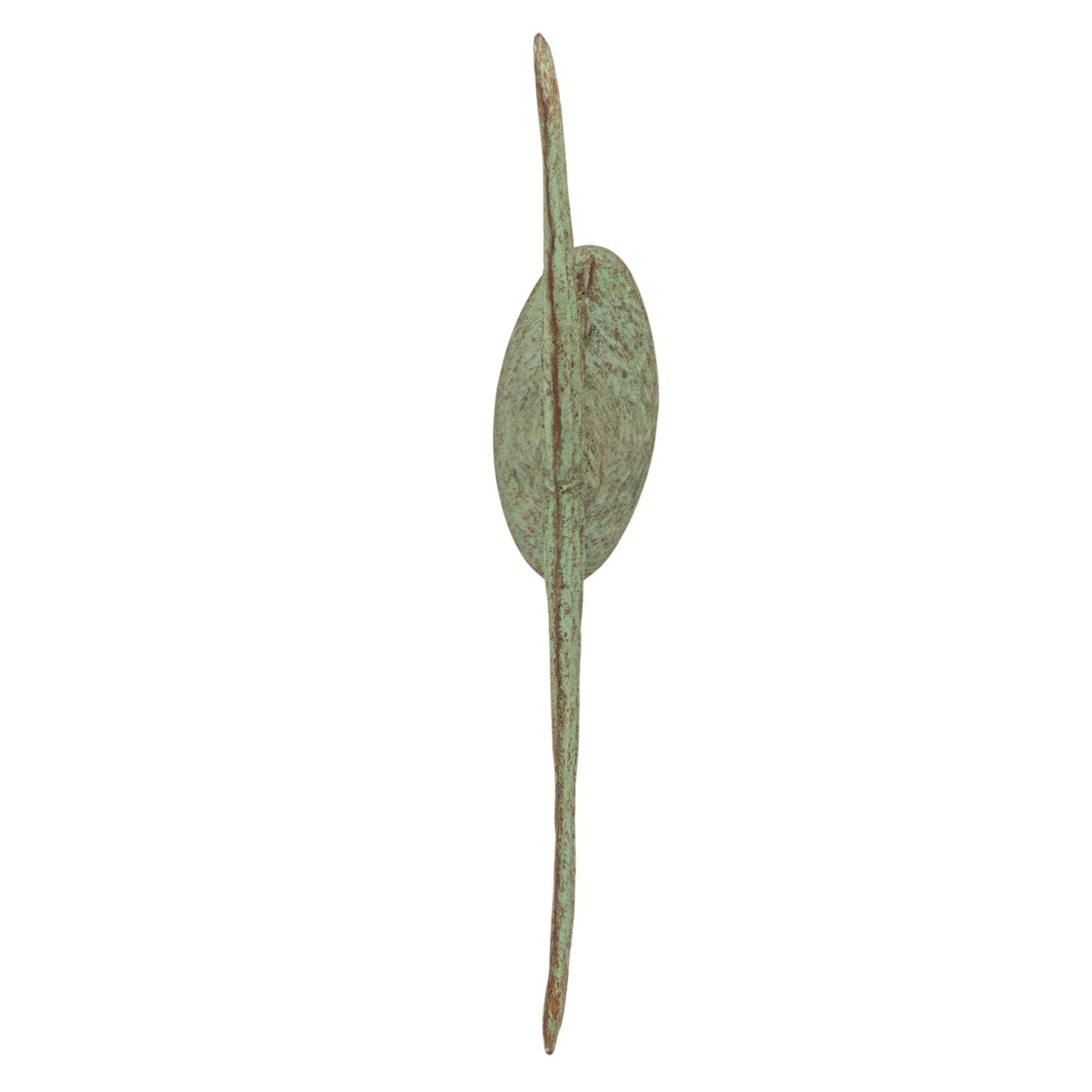 Creative Co-Op Distressed Metal Tuna Tail Accent Decor, Aqua