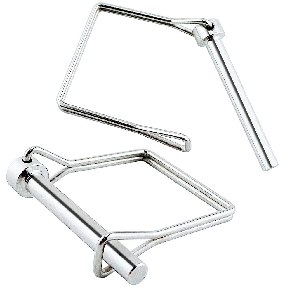 2 Pack Full 316 SS Square Pto Pin, Safety Coupler Pin 3/16" x 1.97"(4.8mm x 50mm), Full Marine Grade 316 Stainless Steel Shaft Locking Pin, Small Pins Please Check The Size First
