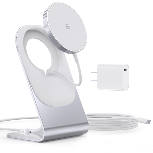 Magnetic Wireless Charger for iPhone 16/15/14/13/12 - Mag Charger+20W USB C Adapter, Fast Wireless Charging Stand/Pad with 5ft USB-C Cable for iPhone 16/15/14/13/12 Pro Max Plus Mini,Mag-Safe Charger
