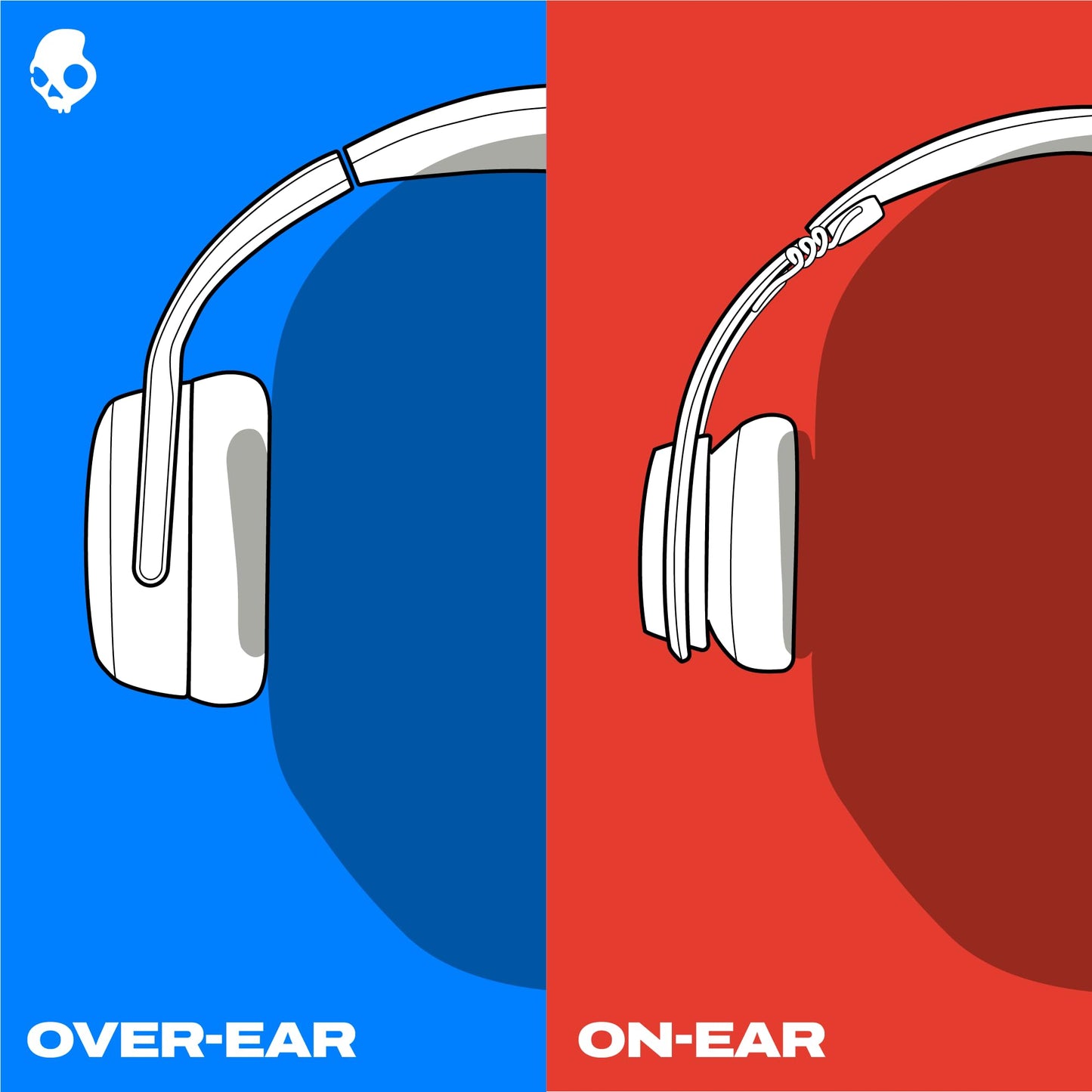 Skullcandy Grom Wired Headphones, Volume-Limiting Audio, Comfortable Over-Ear Fit, Foldable, Designed for Kids 6+, Convenient for Travel with 3.5mm AUX Plug, Built-in Microphone - Bone Seafoam