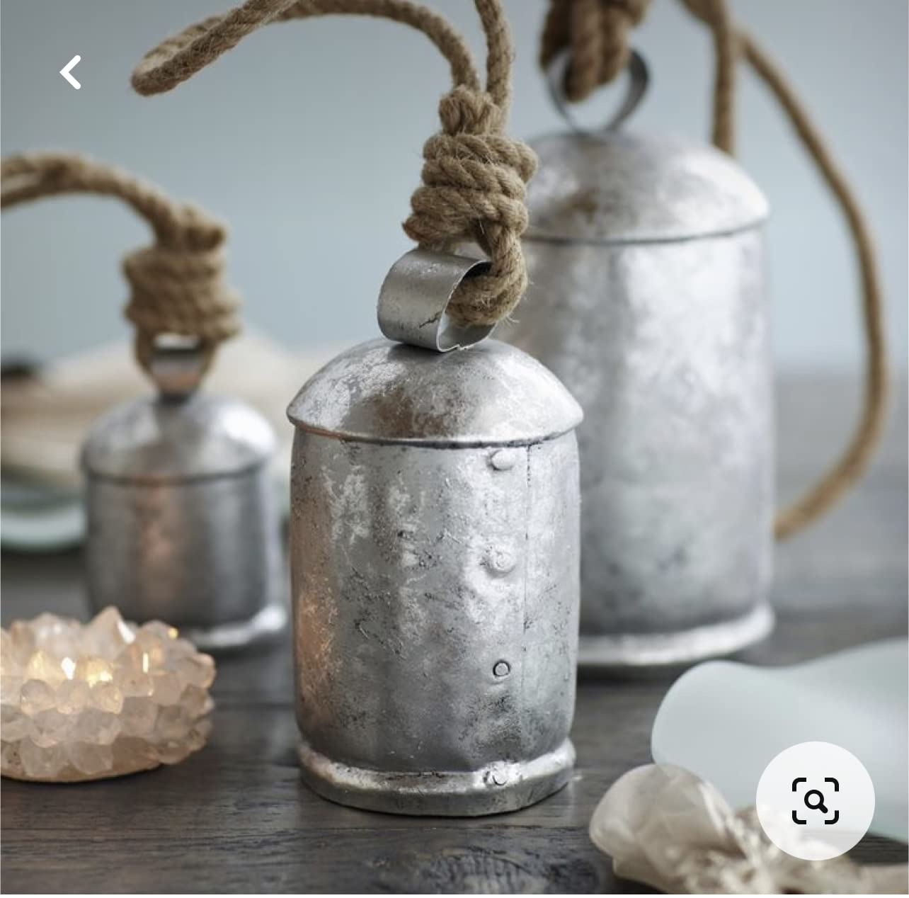 Christmas Cow Bells Harmony Giant Vintage Silver Wall Hanging Bells Country Style Rustic Set of 3 (4", 5", 8")