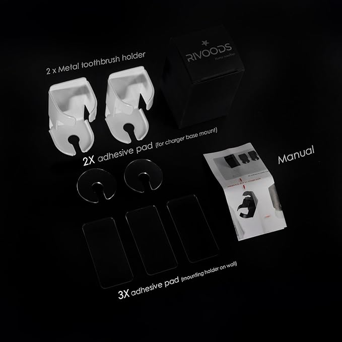 2 Pack Metal Electric Toothbrush Holder