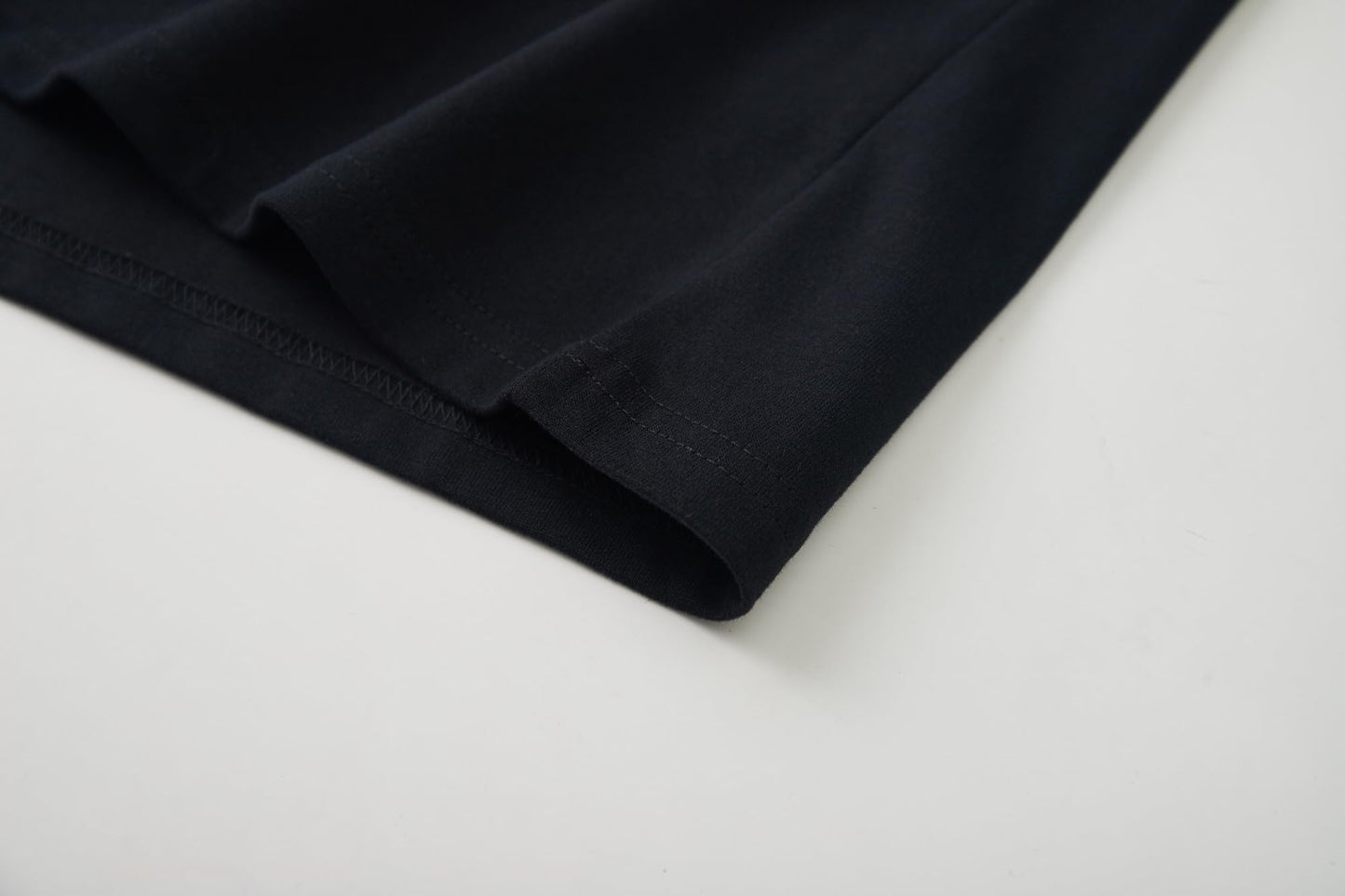 VEIISAR Men's Heavy Weight Crew Neck T-Shirt Mens Premium Cotton Tee Black L