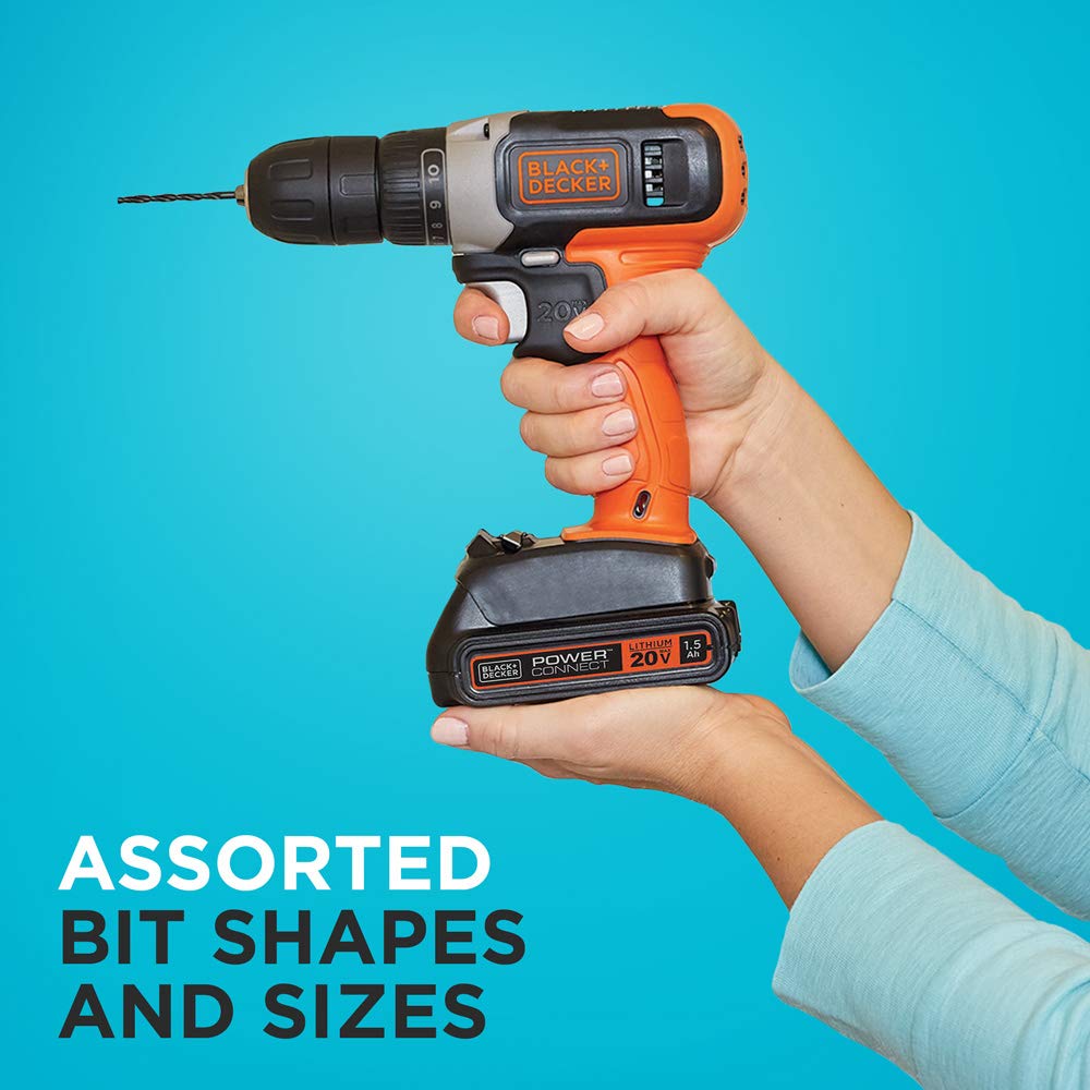 beyond by BLACK+DECKER Drill Bit Set/Screwdriver Bit Set, 46-Piece (BDA46SDDDAEV)
