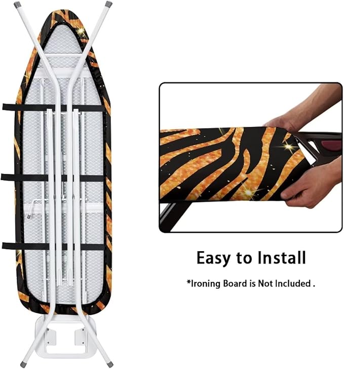 GLENLCWE Wild Bronze Stripe Ironing Board Cover