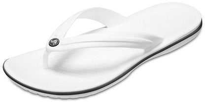 Crocs Unisex Crocband Flip Flip Flops, White, 6 UK Men/ 7 UK Women