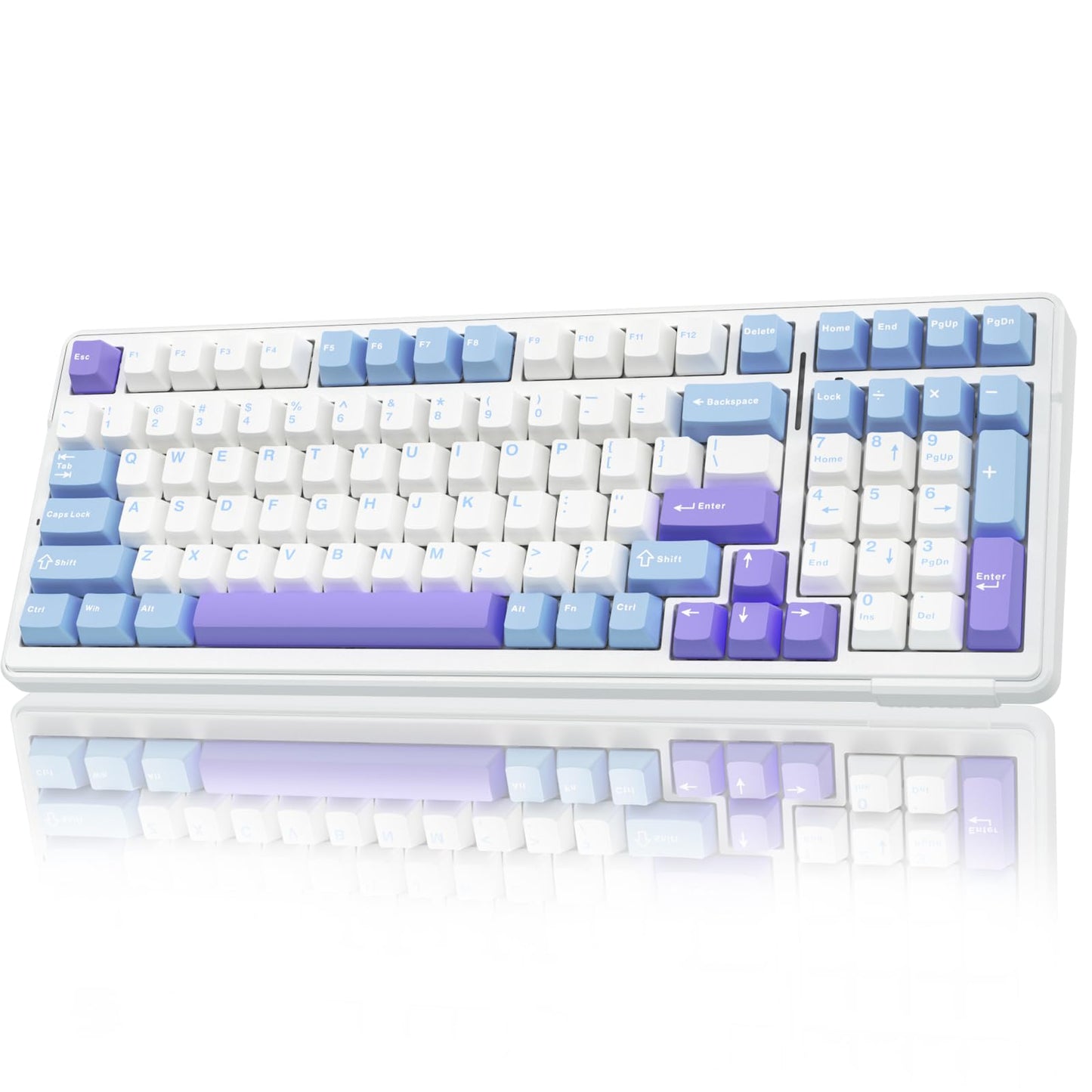 AULA F99 Wireless Mechanical Keyboard,Tri-Mode BT5.0/2.4GHz/USB-C Hot Swappable Custom Keyboard,Pre-lubed Linear Switches,RGB Backlit Computer Gaming Keyboards for PC/Tablet/PS/Xbox