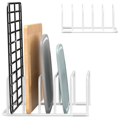 Cutting Board Organizer, [2-Pack] Cutting Board Holder Rack Baking Cookie Pan Sheets Cooling Small Racks Storage Stand for Kitchen Cabinet Countertop Bakeware Organizer 7.87 x 7.24 x 3.28 in