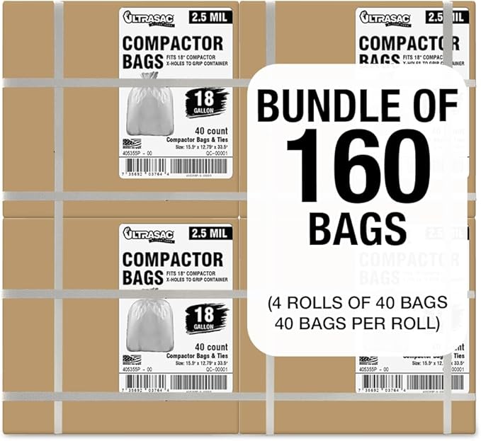 Ultrasac 18 Gallon Compactor Bags
