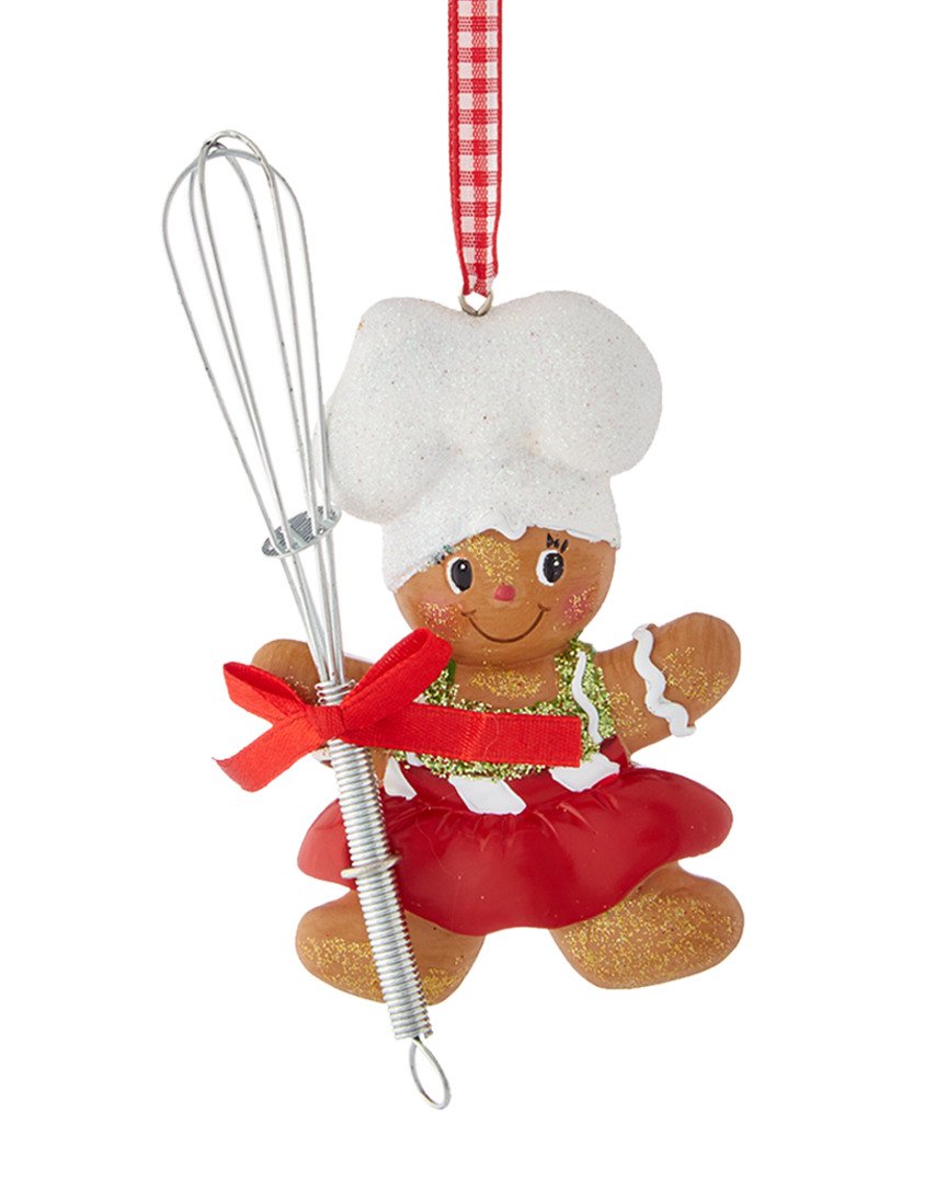 Gingerbread Boy & Girl Baker Christmas Ornament – Personalized or Non-Personalized Holiday Ornament | Cute Gingerbread Cookie Tree Decoration, Kitchen Baker Gift, Holiday Keepsake Décor