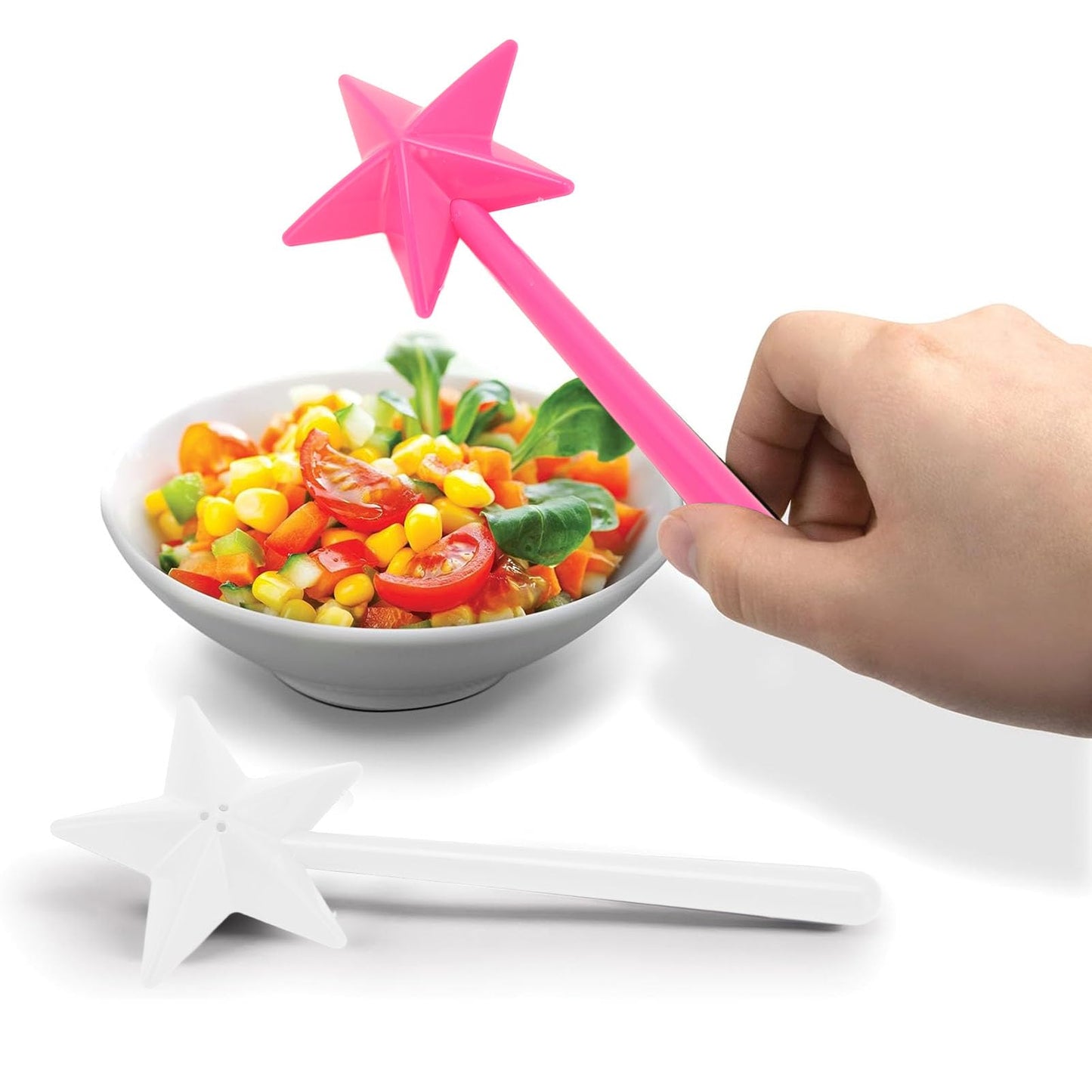 Wand Salt and Shakers, Exquisite Design, Multipurpose, Easy to, for Halloween Christmas Kitchen (Three Holes)