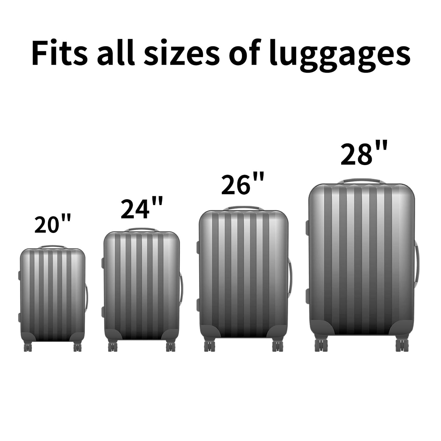 SLMT 10 Set Packing Cubes for Suitcases, Luggage Organizer Bags for Carry On, Travel Bags Organizer for Luggage, Must Have Travel Essentials for Women and Men (Black)