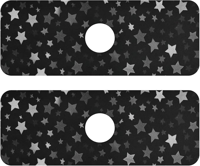 Kitchen Sink Splash Guard 2 PCS 14.7 Inch Sink Faucet Mat Splash Guard
