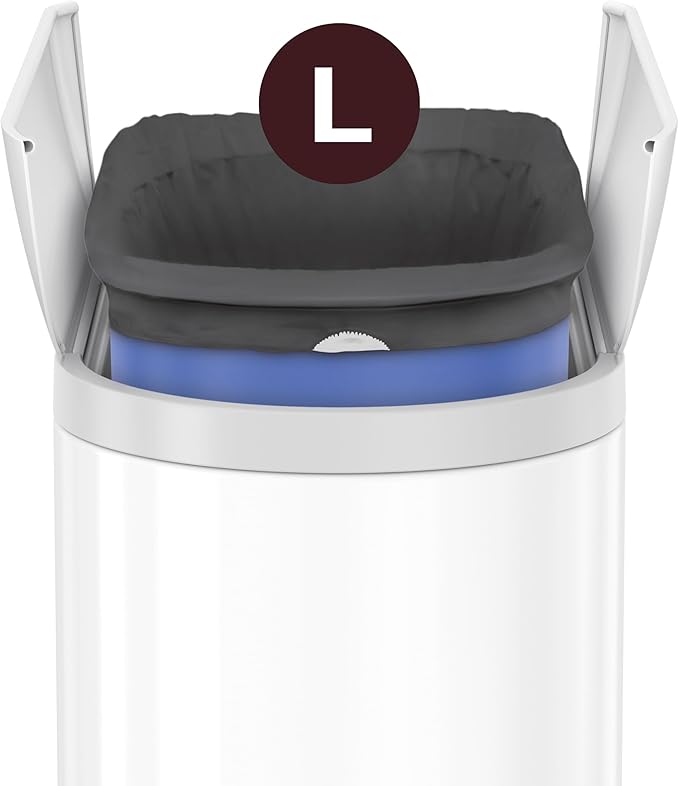 simplehuman Code L 40 Count, Genuine Custom Fit Liners, Drawstring Trash Bags