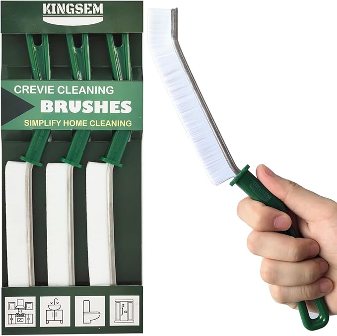 New Crevice Cleaning Brush, Hard-Bristled Washing Brush, Corner Edge Cleaning