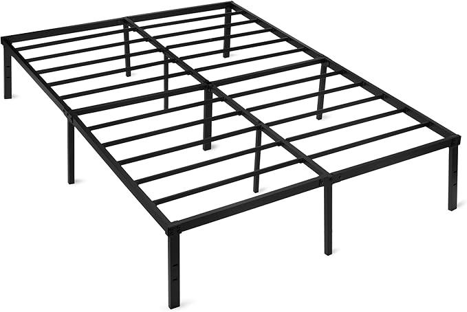 Amazon Basics - Metal Bed Frame, Non-Foldable Platform Bed, Easy Assembly