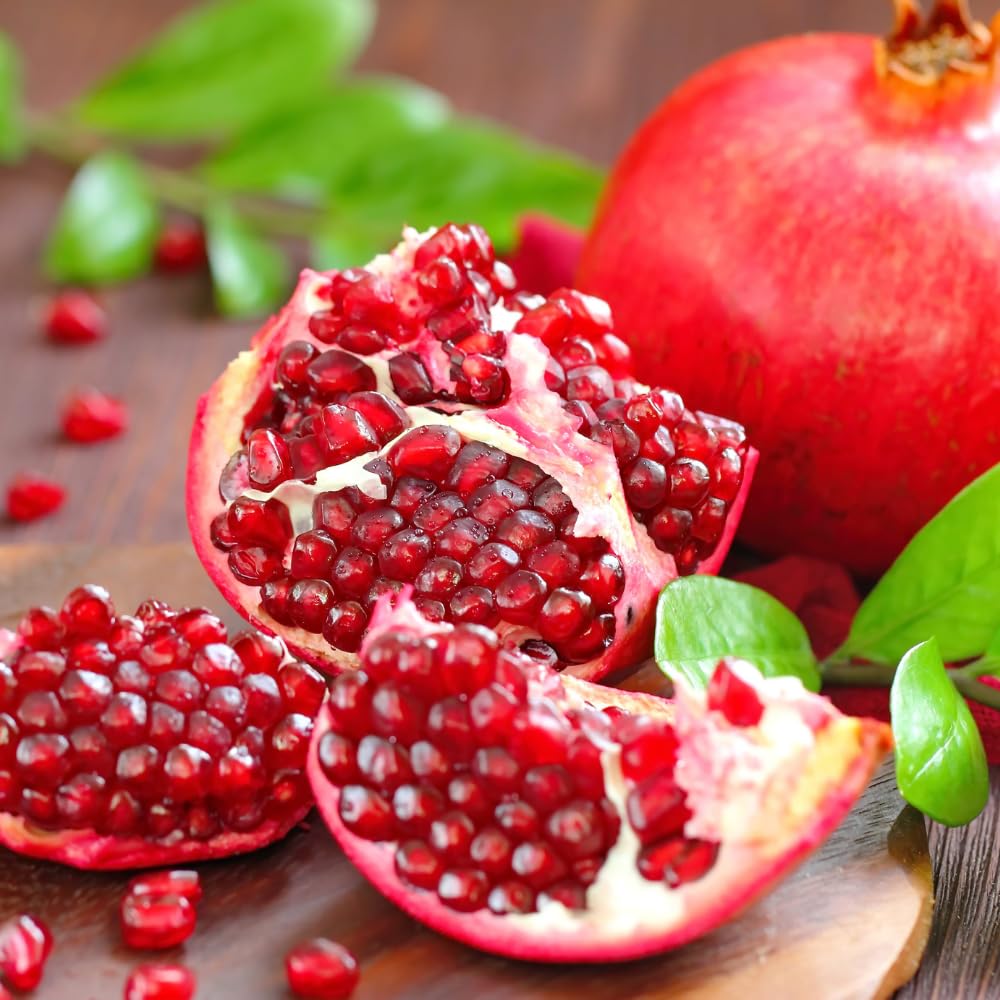 Pomegranate Tree Live Plant, Sweet Pomegranate Plant, 3 Gallon Pot, Ideal for Ornamental and Edible Garden, No Ship to CA