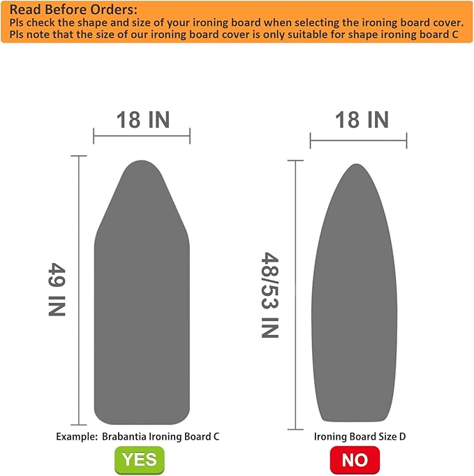 BNDX XL Iron Board Cover and pad