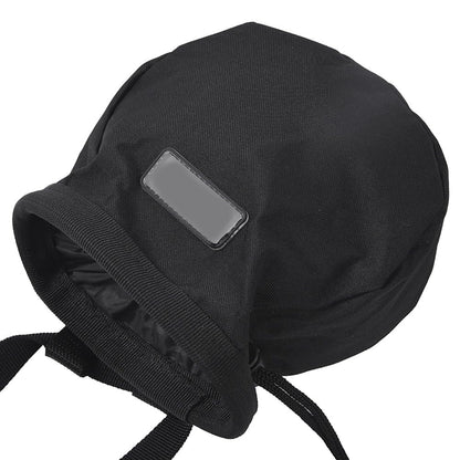 Chalk Bag with Adjustable Waist Belt – Durable Oxford Cloth Climbing Chalk Pouch for Rock Climbing, Gymnastics & Fitness Training (Black, 16x16x6cm)‌